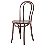 Esszimmerstuhl, Mitte des Jahrhunderts, Küche, Esszimmer, für Wohnzimmer, Küche, Schlafzimmer, Büro, Hotels, Geschäft, gebogene Rückenlehne, rund, gepolstert, Massivholz, Rattanstuhl