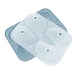 ZHUMCCY Mousse Kuchen Formen - Puddingform Mangoförmig 3D - Kuchenform 4 Fächer für Pudding Schokolade Hausbäcker