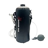 Campingdusche,Solar Duschtasche für Wanderreisen - 12 Liter Abnehmbarer Schlauch Wechselbarer Duschkopf für Camping, Wandern, Schwimmen, Reisen