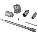 Gedlex Trocken Beton Kernbohrer, Lochsäge 68mm 50mm 40mm 30mm, M22 Bohrkrone Steckdose mit 330mm Rundgriff SDS Plus Schaft, für Betonziegel, Zement, Steinwand