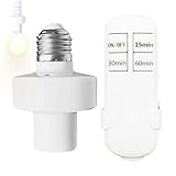 Adapter für Steckdose mit Fernbedienung – Wandcontroller mit Timer | Reichweite von 14 m – für den Innen- und Außenbereich, Haus, Schrank, Schlafzimmer, Ventilator