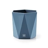Miquelrius - Schreibtisch-Stifthalter, Schreibtisch-Organizer mit soft-touch-design, Stabile struktur, Ideal für büro, Schreibtisch oder arbeitszimmer, Aufbewahrung von utensilien, Blau