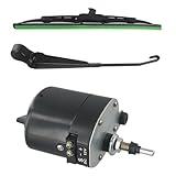 ENNJING Scheibenwischermotor 12V,mit Arm und 105° Wischerblatt, Elektrisches Scheibenwischer Set,Wischermotor Universal für Booten, Wohnwagen, ATVs, UTVs 01287358 7731000001 0390506510