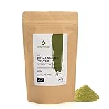 BIO Weizengraspulver (250g), Gemahlenes Weizengras, Weizengras Pulver aus biologischem Anbau, 100% Natürlich und rein, Vegan