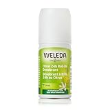 WELEDA Bio Citrus 24h Deo Roll-on, natürliches Naturkosmetik Deodorant mit frischem Zitronen Duft, wirksamer Schutz vor Körpergeruch, 24 Stunden zuverlässig ohne Aluminium (1 x 50 ml)