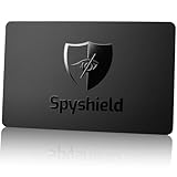 Spyshield RFID Blocker Karte NFC Schutzkarte mit Störsender | Bank-, EC-, Kreditkarte, Reisepass schützen | RFID-Schutz für Cliphalter, Geldbörse (1er Set)