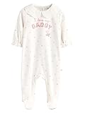 NEXT Babyschlafanzug aus 100% Baumwolle Ecru Daddy 1 Monate
