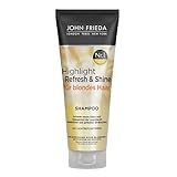 John Frieda - Highlight Refresh & Shine Shampoo - Inhalt:250 ml - Neuer Glanz und intensive Leuchtkraft für blondes Haar & Strähnchen