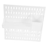 Gatuida Wandmontiertes Pegboard Displaypaneel mit Haken Vielseitiges Aufbewahrungssystem für Garage Küche und Eingangsbereich Weiß