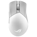 ASUS ROG Gladius III Wireless AimPoint White RGB Gaming Maus (optischer ROG AimPoint-Sensor, 36.000 DPI, 650 IPS, ROG Micro Switches, ergonomisch, 2,4-GHz, Bluetooth, USB, weiß)