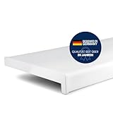 TJ Fensterbank Innen Kunststoff weiß / 20 x 100 cm Fensterbank inkl. Seitenabschluss/PVC Fensterbank nach Maß/Fensterbank Innen kratzfest und feuchtigkeitsundurchlässig