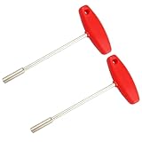 ZIDDAR 2Pcs Stahl T Form Hülse Schlüssel Fahrräder Verdeckte Speichen Schlüssel Draht Einstellen Speichen Tool Radfahren Reparatur Zubehör