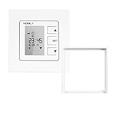 NOBILY Rolladen Zeitschaltuhr ZS1 inkl. Zwischenrahmen Gira System 55 Reinweiß Rolladenzeitschaltuhr Timer Rolladenuhr Uhr Schalter für Rolladenmotor Rohrmotor Rolladenantrieb