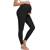 ACTINPUT Umstandsleggings Damen Blickdicht High Waist Umstandshose Elastisch Schwangerschaftsleggings Umstandsmode Leggings for Schwangerschaft