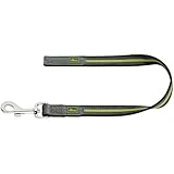 Hunter Visby Super Grip griffiger Kurzführer für Hunde, schwimmfähig und reflektierend, gelb, 20/50