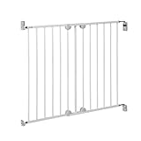 Safety 1st Wall Fix Extending Metal Gate, Ausziehbares Treppenschutzgitter, 62–102 cm, Türschutzgitter Ausziehbar, Mit 1 Hand in 1 o. 2 Richtungen, Leichte Wandmontage/-demontage, Ohne Türkante, Weiß