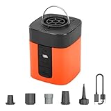 Elektrische Mini-Pumpe für aufblasbare Gegenstände mit 5 Düsen, 2025 Upgrade-Pumpe, wiederaufladbare elektrische Luftmatratzenpumpe, elektrischer D-Ballon