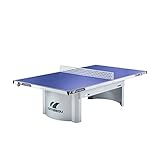 Cornilleau Tischtennisplatte PRO 510 Outdoor | Wetterfeste Melamin-Platte, Untergestell aus feuerverzinktem Stahlblech, Mattop-Beschichtung | Plattenstärke 7 mm | 77 kg | Blau