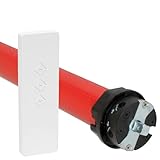 superrollo Funk Rollladenmotor RM20MMB (SW60, 20 Nm), inkl. Fernbedienung, Rohrmotor mit Funksteuerung, bis 6,5 m² Rolladenfläche (Rollladen max. 40 kg), Komplettset für 60 mm Achtkantstahlwelle