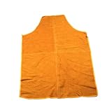 Angoily 1 Stück Antifouling Schweißerschürze Aus Rindsleder Verdickte Elektroschweißkleidung Elektroschweißschutzschürze Lederschweißkleidung Schürze Orange