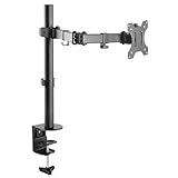 RICOO Monitor Halterung Tisch, VESA Tischhalterung für 13-30 Zoll, Monitorhalterung 1 Monitor Arm TS2711, Bildschirmhalterung Neigbar Schwenkbar Monitorarm Bildschirm Halterung Halter Monitorhalter