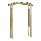 vidaXL Gartenbogen Pergola Rosenbogen Rankgitter Garten Spalier Torbogen Rankhilfe Imprägniertes Kiefernholz Verrottungsbeständig 150x60x210cm Holz