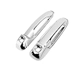 HOTPULAGBK Auto Türgriff Abdeckung Trim Für Dodge Für Dakota Für Ram Für Dakota 2005-2011 Außen Zubehör Aufkleber Chrom Auto Türgriff Abdeckung Außentürgriffe(2HandleBowl 2Keyhole)
