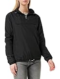 Urban Classics Damen Ladies Basic Pull Over Jacket, Schwarz, M EU