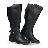 Hawkwell Kniehohe Damen-Stiefel mit extra breitem...