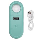 Eujgoov Mikrochip-Lesegerät, Wiederaufladbarer Tragbarer -Haustierscanner 134,2 kHz mit OLED-Display für Hunde, Katzen, Schweine, Nutztiere, Geflügel, Fische