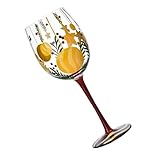 ZwaitL Weinglas mit Weihnachtsfeiertagsmotiv, anspruchsvolles Champagnerglas mit hohem Stiel, elegante Stielgläser für Partys