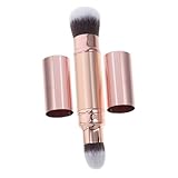 FRCOLOR Doppelkopf-Make-up-Pinsel Make-up-Creme-Pinsel Foundation-Rougepinsel Gesicht erröten pinsel foudation brush concealer pinsel loser Puderpinsel Make-up-Tool für Frauen Plastik