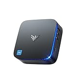 NiPoGi Mini PC 16GB DDR4 512GB SSD Alder Lake Ν95 (bis 3,4 GHz), Mini Computer Desktop, 2,5-Zoll SSD, Dual 4K Display, WiFi 2,4/5G, RJ45-Gigabit-Ethernet, BT4. 2 für Büro/Geschäft