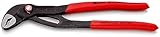 KNIPEX Cobra QuickSet Hightech-Wasserpumpenzange mit rutschhemmendem Kunststoff überzogen 250 mm, 87 21 250