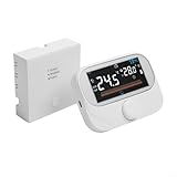 Für Tuya Smart kompatibles RF-Kesselthermostat, kabellos, programmierbarer Raumtemperaturregler mit großem Bildschirm und Dreheinstellung (WiTH3-WIFI)