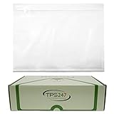 TPS247 Lieferscheintaschen (100 Stück) - Dokumenttaschen DIN C5 für A5 transparent selbstklebend
