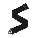 D'Addario Auto Lock Gitarrengurt, Schwarz Gepolsterte Streifen
