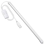 Milpoel USB LED Lichtleiste, 35cm, 3 Farbtemperaturen 3000K/4500K/6000K, 5V LED Tape Strip für Küche Schrank TV Computer (Extra Dünn F)