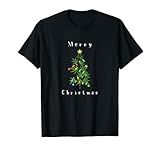 Marihuana Weihnachtsbaumtopf 'Unkrautblatt', THC Geschenk T-Shirt