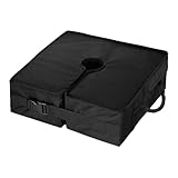 perfk Square Regenschirm Basis Gewicht Füllbarer robuster Sandsack 17,72 Zoll für Poolzubehör Cantilever Parasol Stand Garden Beach