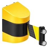 Bumiva Wandmontierter Warng¨¹rtel Magnetische Versenkbare Wandbarriere mit Gelb/Schwarz Gestreiftem Vogelg¨¹rtel f¨¹r Getrennte Region