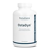NatuGena OstaDyn Mineralstoffkomplex & Eierschalenmembran mit 1 mg Mangan, Kollagen, Elastin und Glykosaminoglykane, 210 Kapseln (1 Monats Packung)