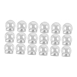 Cabilock 18 Stück Schneekugel Moos Snow Globe Jar DIY Snow Globe Dekoration Craft Supplies Weihnachtsdiy Schraubenkappe Plastik Transparent