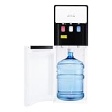 Bodenstehender Wasserspender Mit Bodenbeladung, Flaschenwasserkühler Trinkwasserspender Mit 3 Wasserauslässe, Sofortiges Kochen, Wasserspender Für Büro Häuser Küchen, 500W, Weiß
