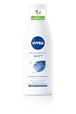 NIVEA Sanfte Reinigungsmilch für normale und trockene Haut, Make-Up Entferner reinigt gründlich, milde Gesichtsreinigung entfernt Make-Up und wasserfeste Mascara, Cleanser mit Vitamin E (200 ml)