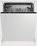 Beko BDIN16430 b300 Einbau-Geschirrspüler 60 cm vollintegriert, für 14 Maßgedecke, 3 Spülebenen, 5 Temperaturen, 6 Programme, halbe Beladung, automatische Türöffnung, MultiTab, Quick&Clean