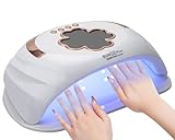 UV LED Nagellampe für Doppelhände, Professioneller UV Licht Nageltrockner für Nägel, UV LED Lampen für Gelnägel -Aushärtung Gel Nagellack Lampe für Fingernagel & Zehennagel mit 4 Timer