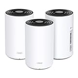 TP-Link Deco PX50 Powerline WLAN Mesh Set (3er Pack), Dualband Wi-Fi 6 AX3000 + G.hn G1500, ideal zur großer Räume und Dicker Mauern, empfohlen für Häuser mit 4-6 Schlafzimmern, WPA3