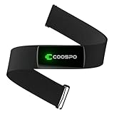 COOSPO H9Z Pulsmesser Brustgurt, Wiederaufladbare Bluetooth 5.0/ ANT+ Herzfrequenzmesser Brustgurt, IP67 Wasserdichter HRM Fitness Tracker Kompatibel mit Polar Wahoo Strava Garmin Zwift