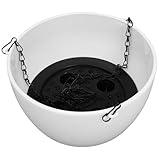 EPIGEIST Selbstbewässernder Hängender Pflanztopf aus Langlebigem Material Mittlere mit Haken für Innen und Außen für Blumen Sukkulenten Balkontopf und Wanddekoration Wochen Wasserspeicher